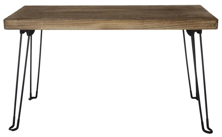 Odkladací stolík Paulownia svetlé drevo, 81 x 38 cm