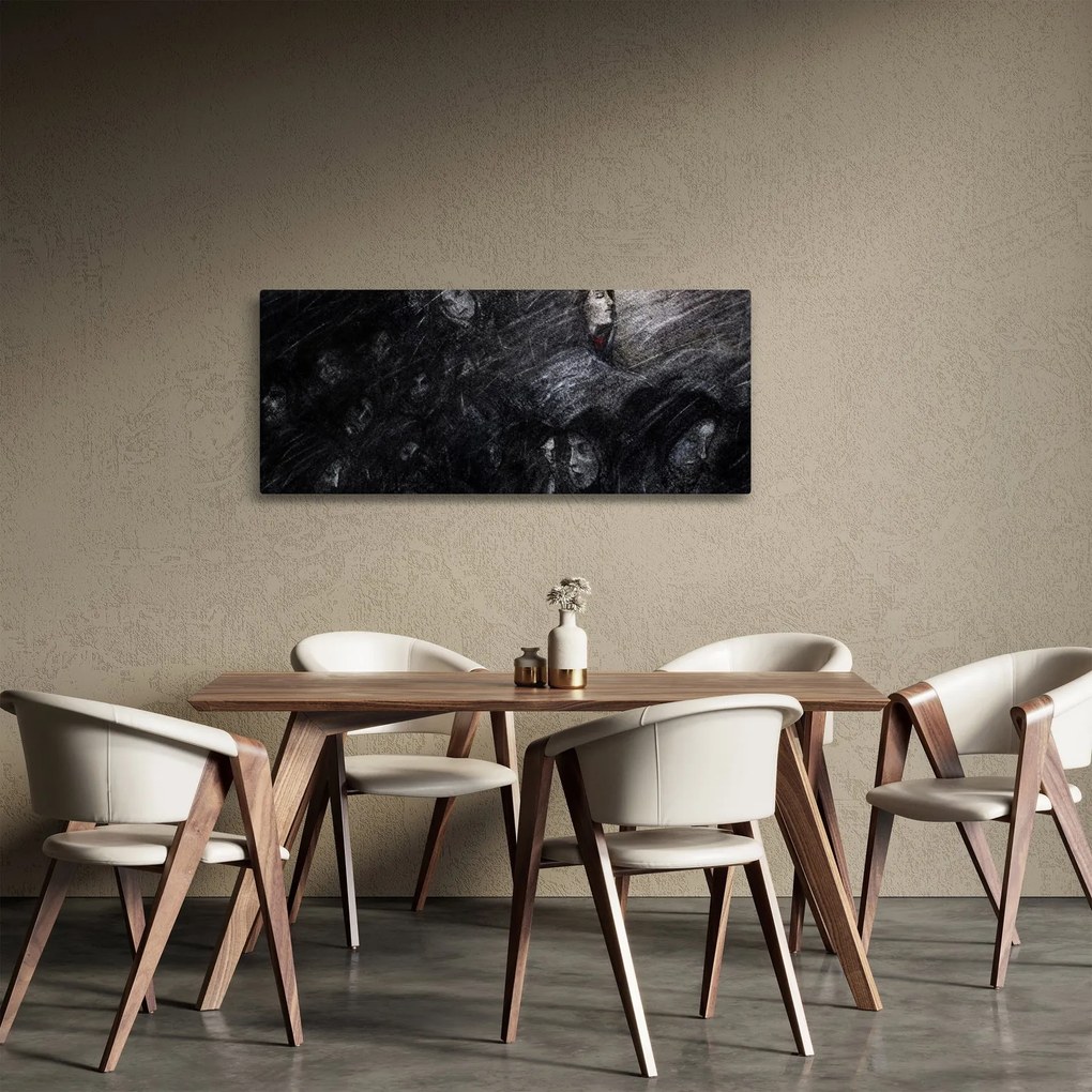 Obraz - Smútok a odriekanie (120x50 cm)