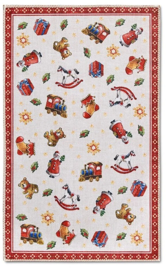 Červený koberec s vianočným motívom 50x80 cm Red Christmas – Villeroy&amp;Boch