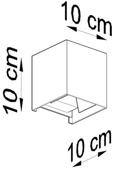 LED Vonkajšie nástenné svietidlo LUCA LED/6W/230V IP54