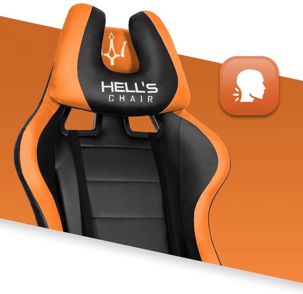 Hells Herná stolička Hell's Chair HC-1039 Orange