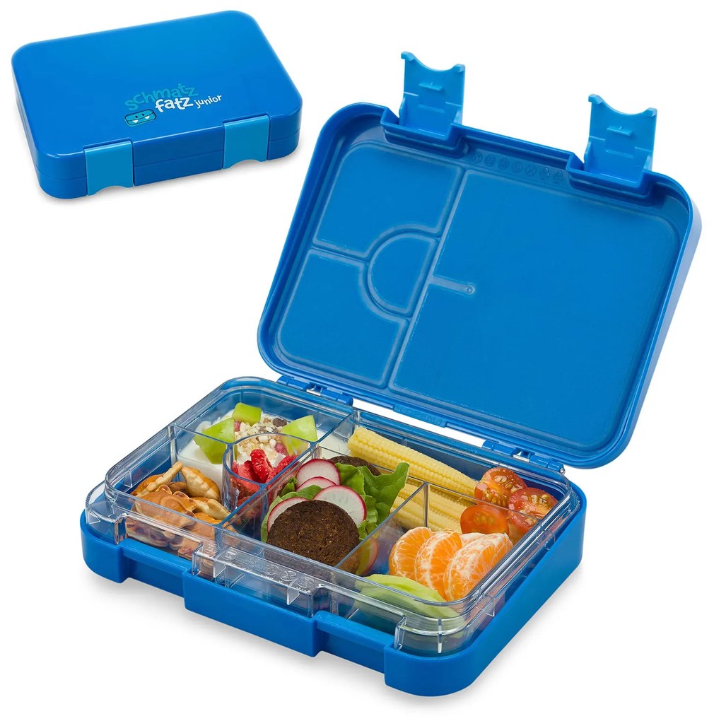 schmatzfatz junior Lunchbox, 6 priehradiek, 21,3 x 15 x 4,5 cm (Š x V x H)