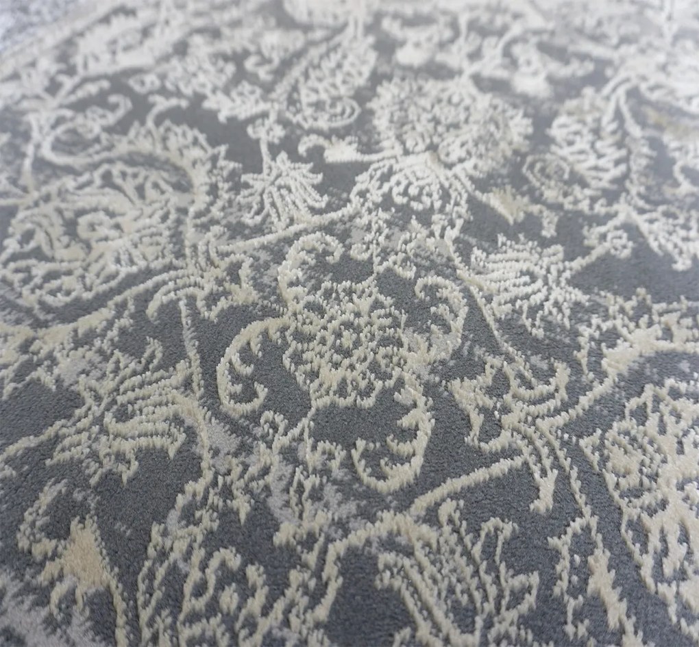 BE Koberec Allianz 6301 GREY – sivý obdĺžnikový Rozmer: 80x150 cm