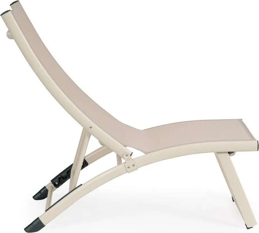 Béžové kovové záhradné ležadlo Taylor – Bizzotto