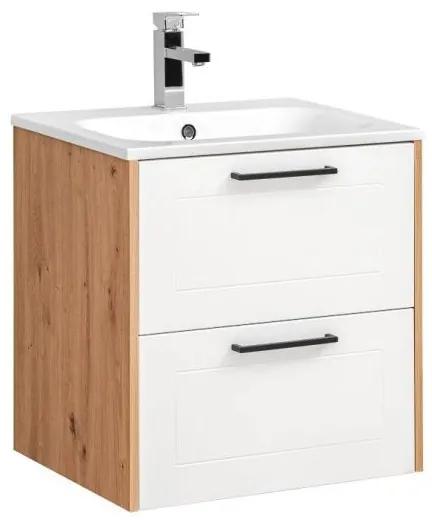 Kúpeľňová skrinka CMD MADERA WHITE 820 artisan oak/white