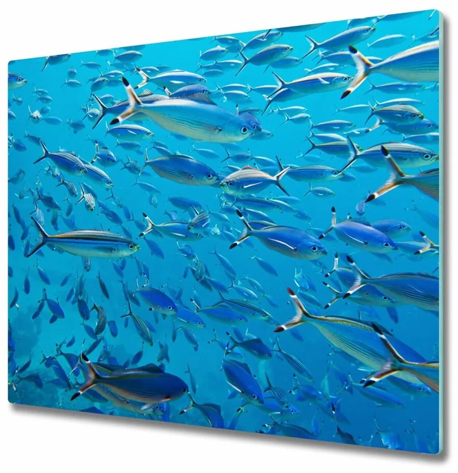 Sklenená doska na krájanie Korálová ryba 60x52 cm