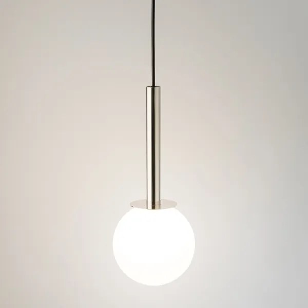 Luster na lanku DAISY 1xG9/12W/230V pr. 14 cm lesklý chróm/čierna/biela