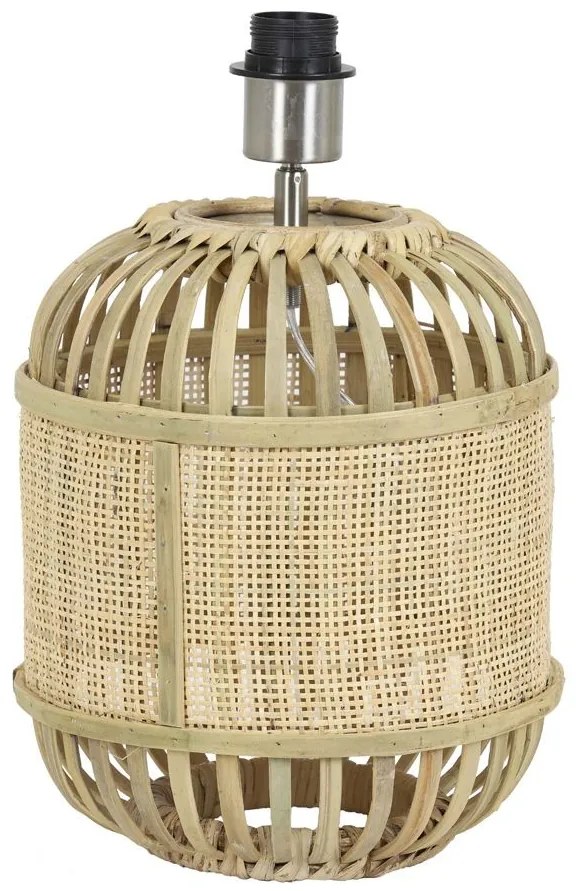 Prírodná bambusová základňa k lampe Alifia s výpletom - Ø 25 * 30cm / E27