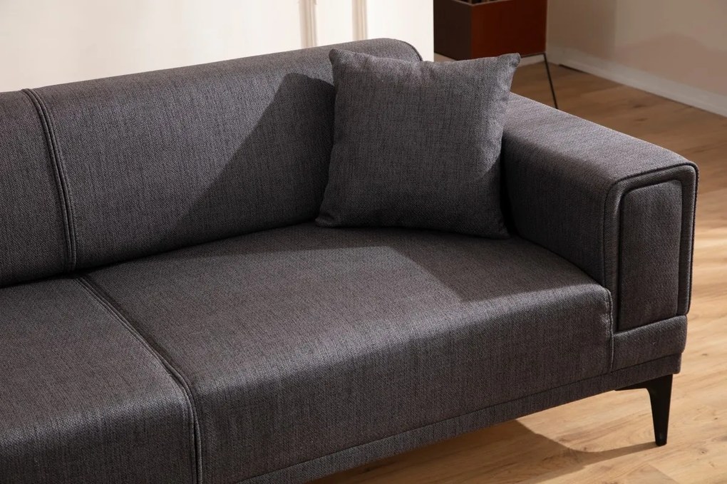Dvojmiestna pohovka Horizon 170 cm tmavo sivá