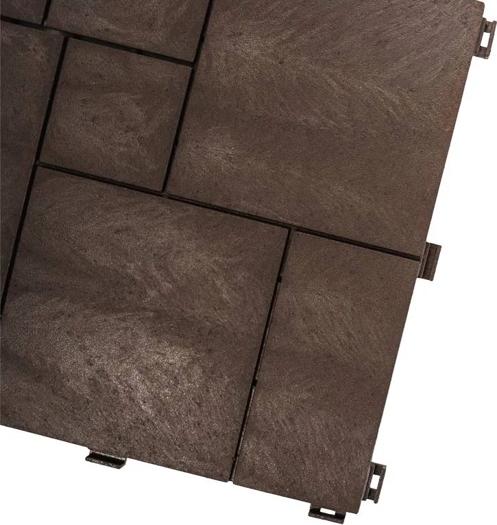 Gumová dlaždica STONE MOSAIC 30 x 30 cm, hnedá MHEU5100589