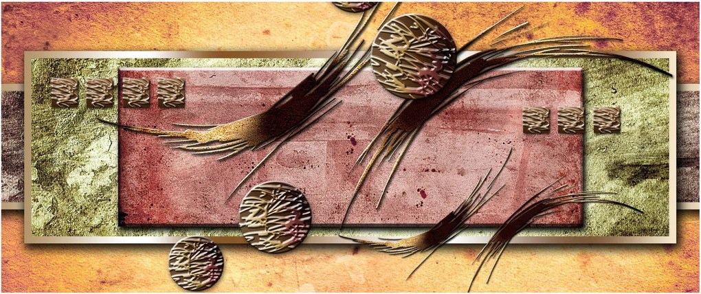 Abstraktný obraz (120x50 cm)