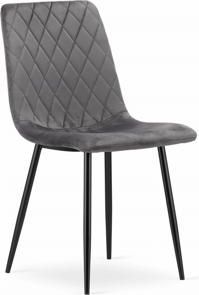 Kreslo TURIN - tmavosivý zamat