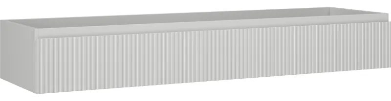 Mexen Rivel, kúpeľňová skrinka 160 cm, 1 zásuvka, drážkovaná, sivá matná, 91A20-16023-1-BF62