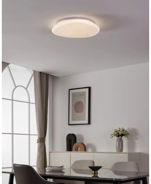 Eglo 900128 - LED RGBW stmievateľné stropné svietidlo SILERAS-Z LED/21,6W/230V