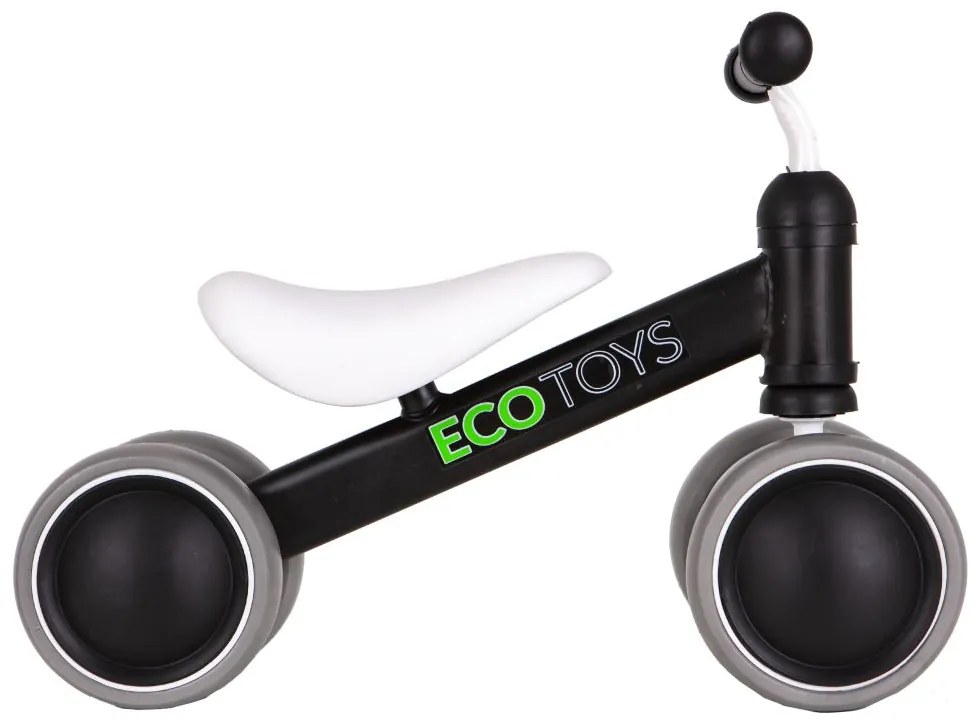 Odrážadlo/minibicykel, sivé, Ecotoys