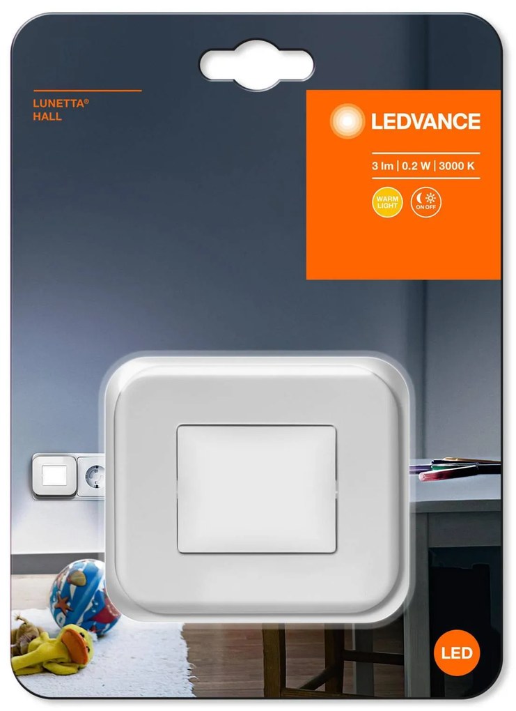 LEDVANCE Lunetta Hall White nočné LED nocne svetlo