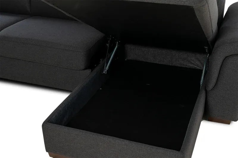 Rohová sedacia súprava na každodenné spanie AZZURRA br. FIORELLO s rozkladom, pravá, 140, hnedá (como 5 antelope)