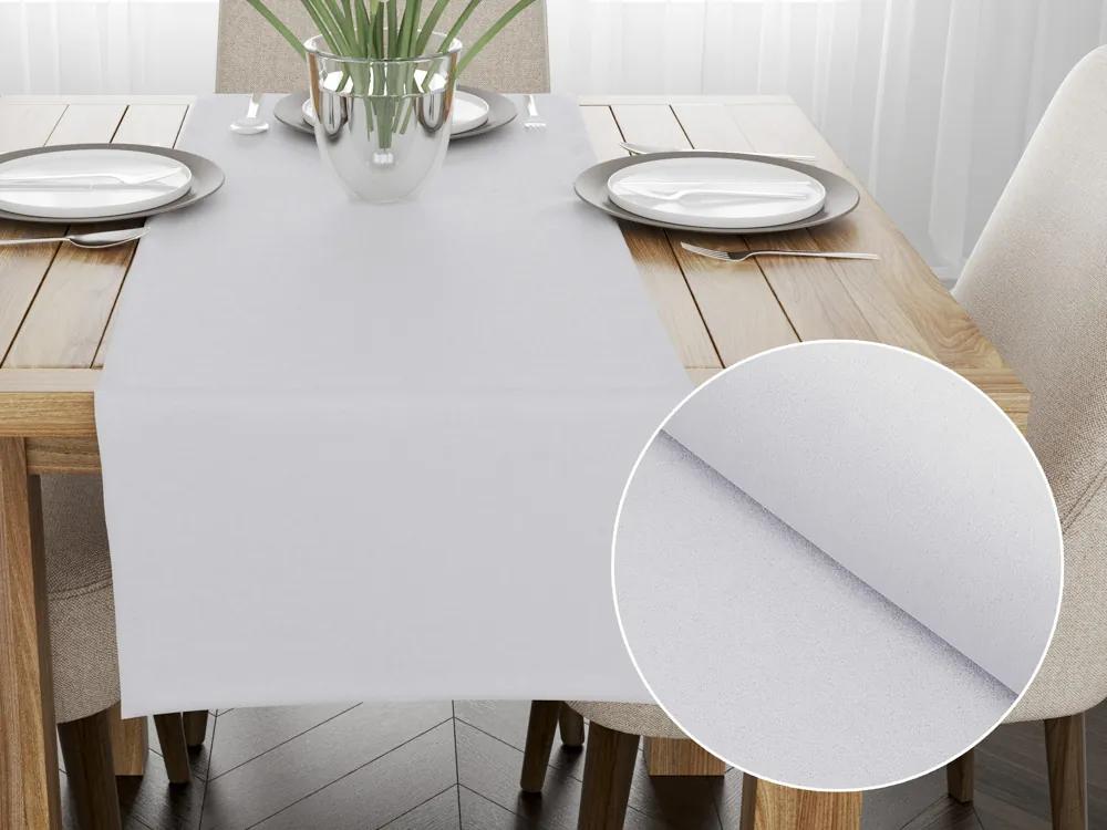 Biante Dekoračný behúň na stôl BKS-408 Studená svetlo sivá 20x160 cm