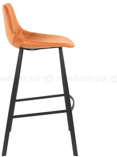 Dutchbone Franky Velvet barová a pultová stolička - Sivá, Barová