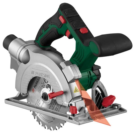 Parkside®  Aku ručná kotúčová píla Phksa 20-Li B3 + Akumulátor 20 V/4 Ah PAP 20 B3 + Nabíjačka akumulátora 20 V/4,5 A PLG 20 C3  (800010608)