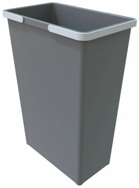 Odpadkový kôš s rukoväťami 35 l, sivá