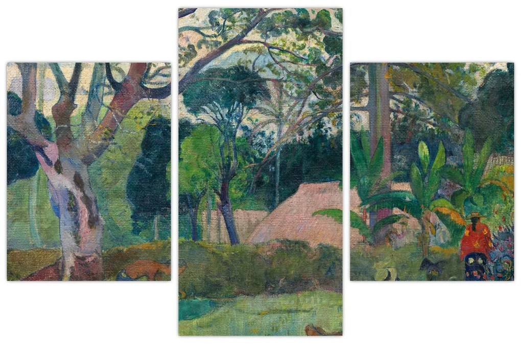 Obraz - Paul Gauguin, Te raau rahi (The Big Tree), reprodukcia (90x60 cm)