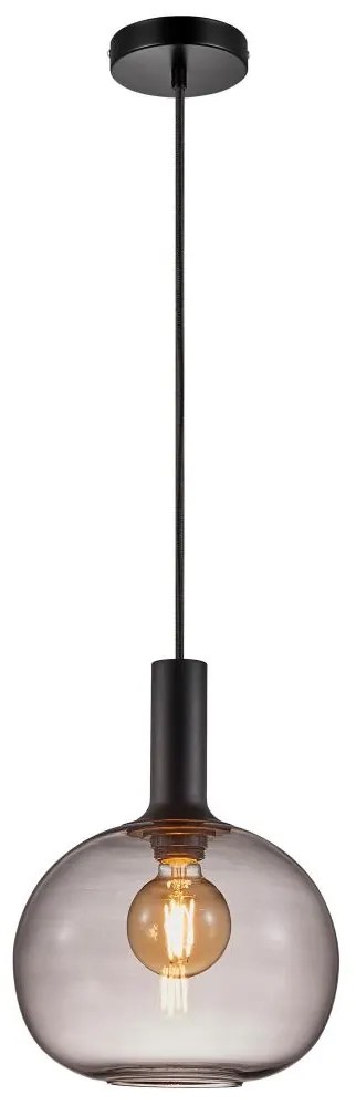 Nordlux - Luster na lanku ALTON 1xE27/60W/230V čierna NX0005
