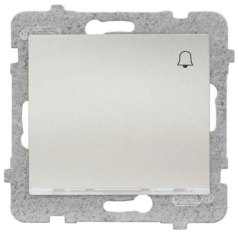 Vypínač zvonček s podsvietením Sigma  ŁP-6DS/M.ST