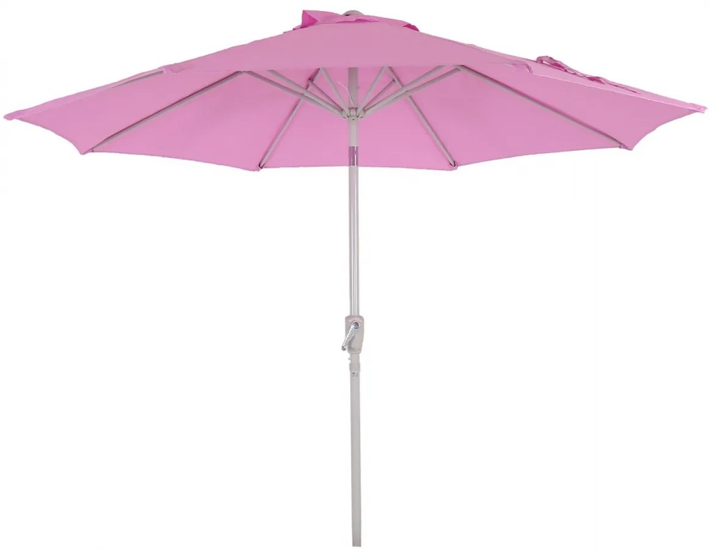 Slnečník N18 Ø 2,7m - polyester/hliník - lila