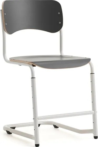Študentská stolička ELEVATE, nastaviteľná výška: 460-520 mm, biela/antracit