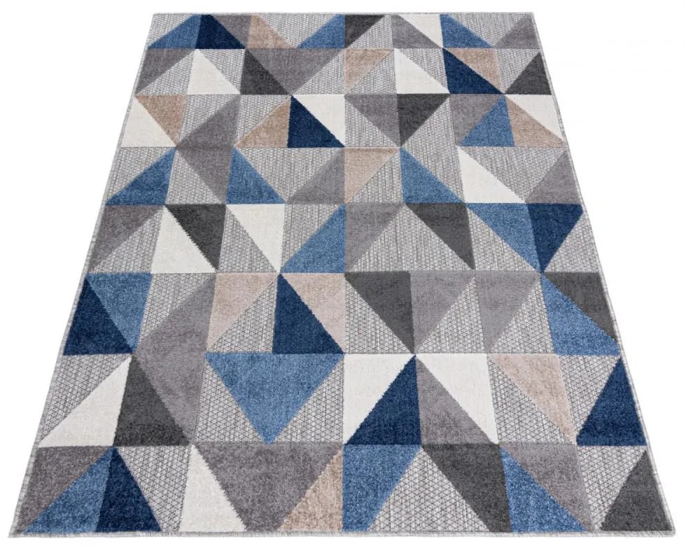 Kusový koberec Rubikon sivomodrý 120x170cm