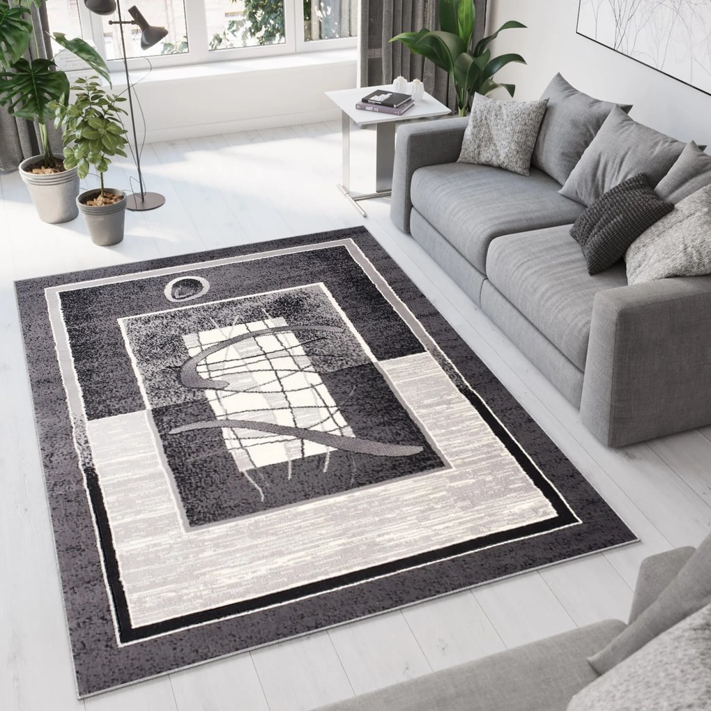 Koberec 5118B DARK GRAY CHEAP PP CRM Veľkosť: 100x150cm