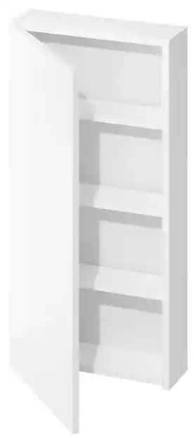 Cersanit City, závesná skrinka 40x14x80 cm, biela lesklá, S584-020-DSM |  BIANO