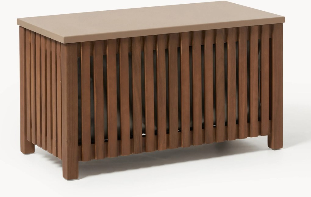 Úložný box z akácie's vložkou Arkin, Š 80 cm