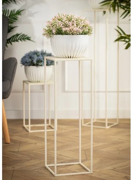 Stojan na kvety 70x24 cm krémová
