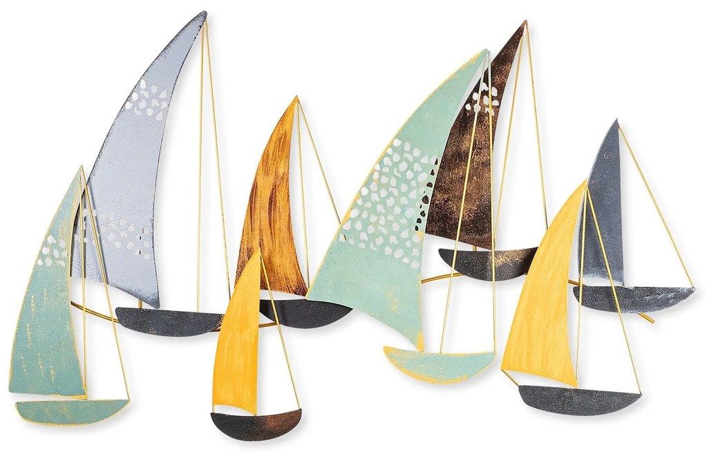 Nástenná kovová dekorácia Yavuz viacfarebná