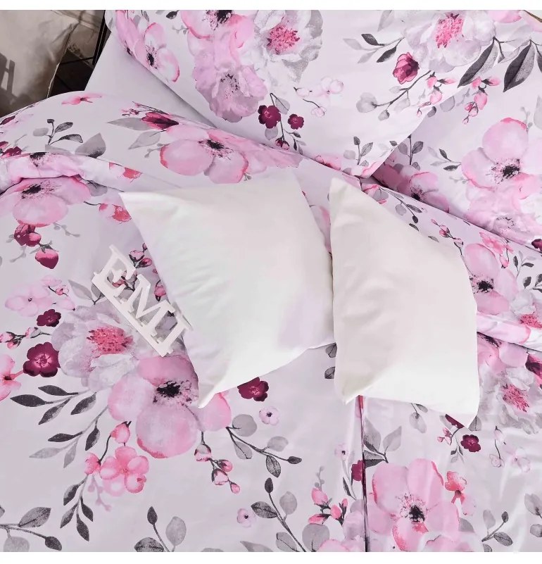 Obliečky Nelly satén EMI, Štandardný set jednolôžko obsahuje 1x 140x200 + 1x 70x90