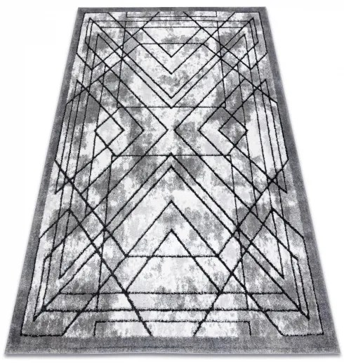 Moderný koberec COZY Tico,  geometrický, šedý