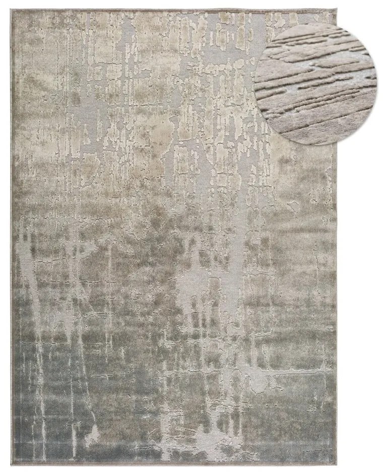 Béžový koberec z viskózy Universal Margot Azul, 200 x 300 cm