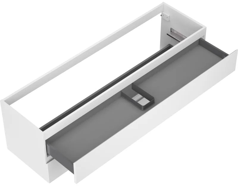Mexen Orio, kúpeľňová skrinka 160 cm, 2 zásuvky, biela matná, 91A10-16047-2-BFF01
