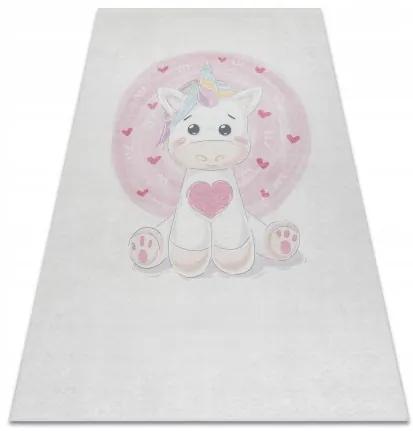 Sammer Kvalitný bambino koberec pre deti s jednorožcom I029 160 x 220 cm