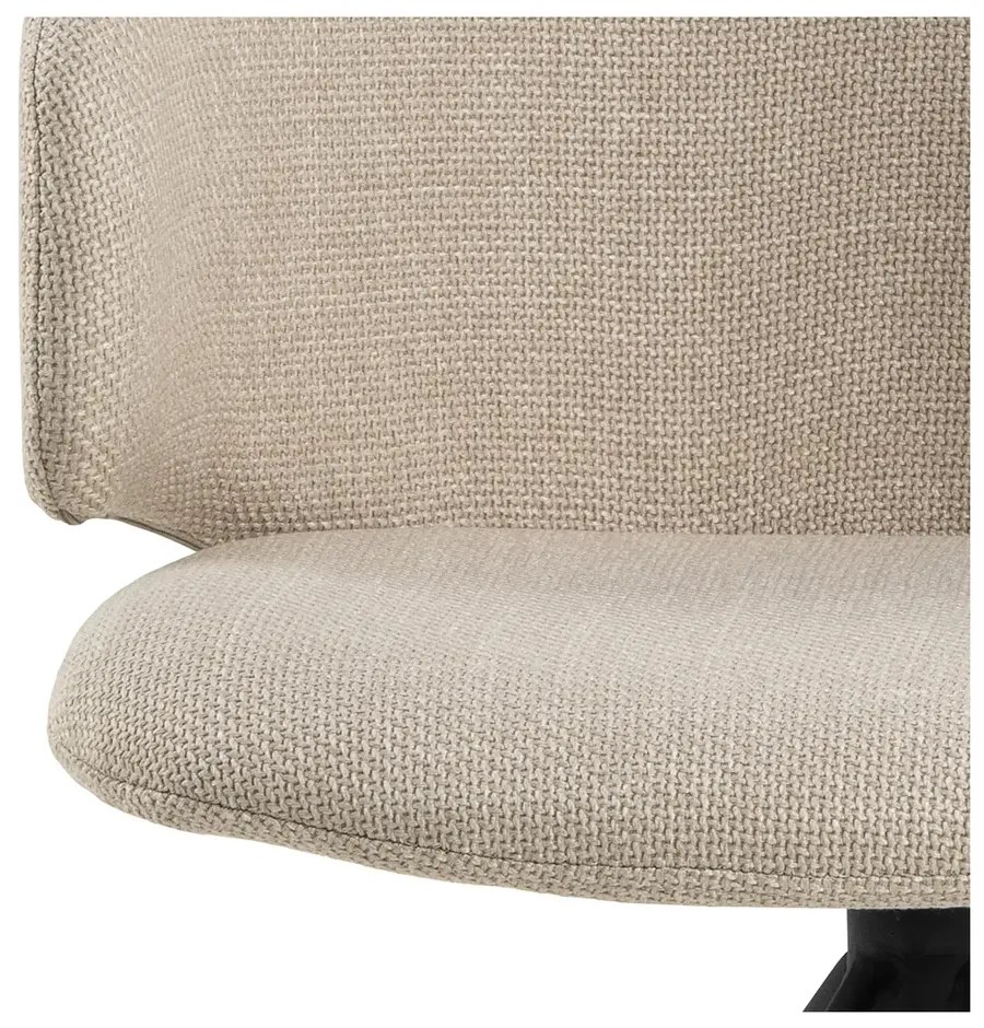 Otočná jídelní židle Ella béžová/černá