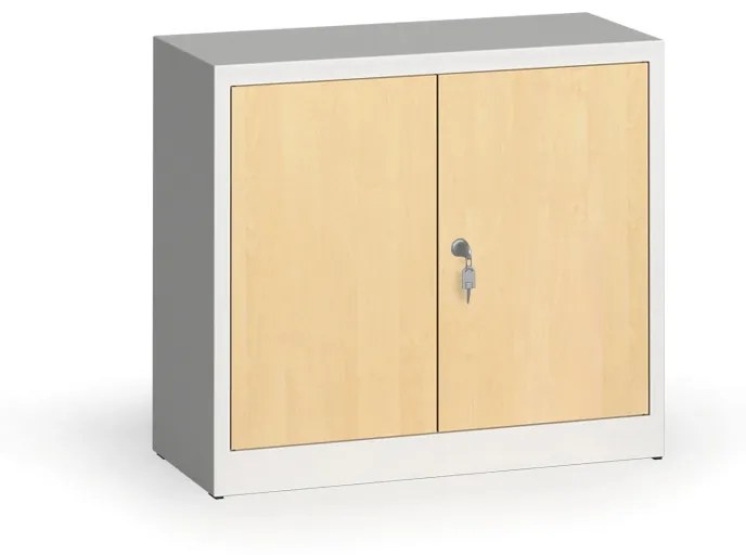 Alfa 3 Zvárané skrine s lamino dverami, 800 x 920 x 400 mm, RAL 7035/breza