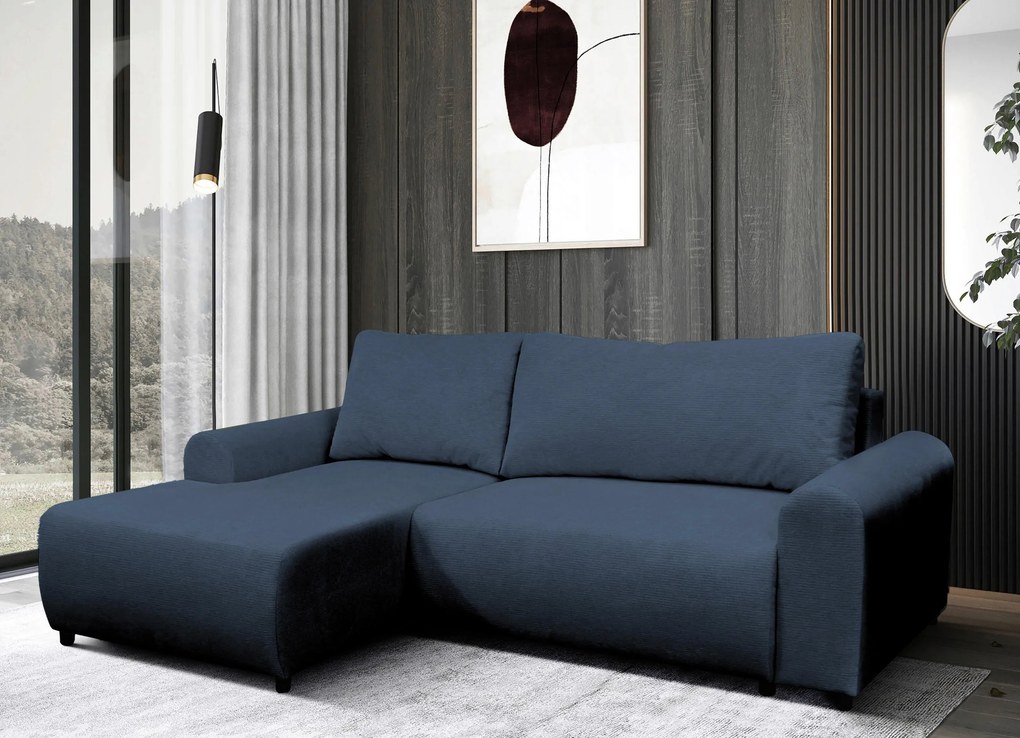 XXXLutz ROHOVÁ SEDAČKA, textil, tmavomodrá MID.YOU - Sedačky - 001574005906