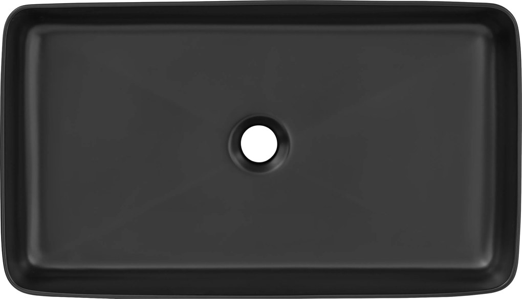 Comad Keramické umývadlo na dosku UM-6275 SLIM 60, čierna mat