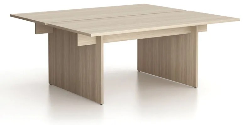 Stôl double SOLID, 180x165 cm, dub prírodný