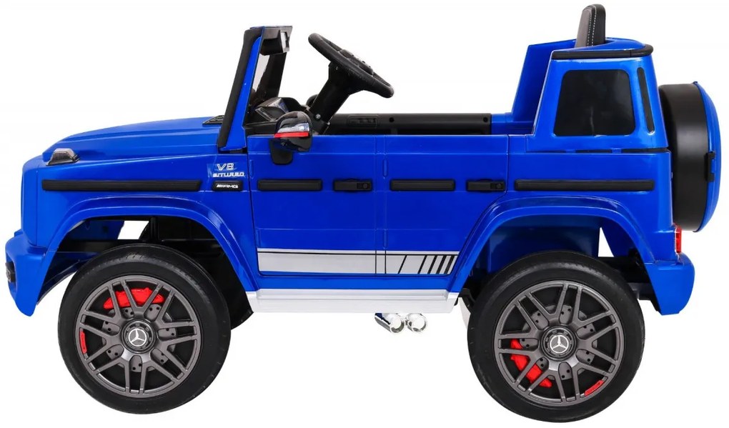 Detské elektrické autíčko Mercedes G63 AMG lakované - modré