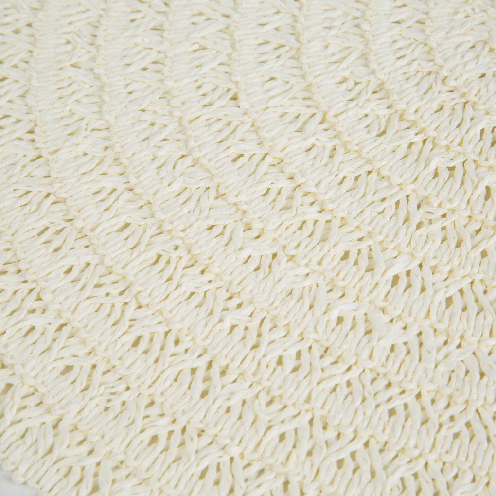 SADA 6 KS PRESTIERANIE NA STÔL BOHO 9 (FI) 38 CM KRÉMOVÁ