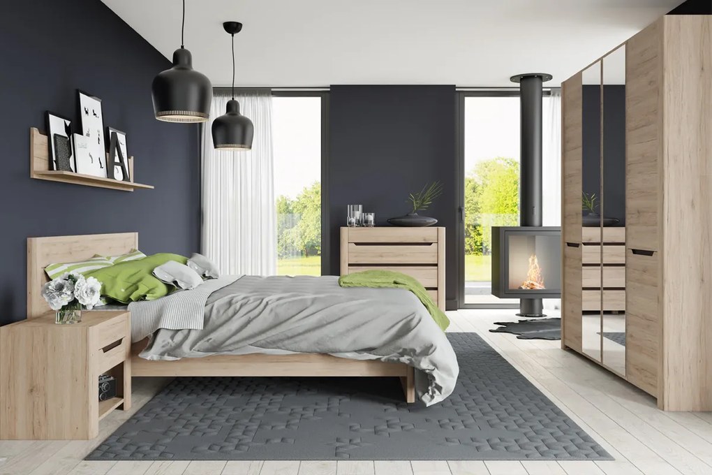 DESIRE 10 kombinovaná komoda, dub san remo