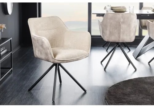 Stolička 44156 Verona látka Champagne + Zamat  - Komfort-nábytok